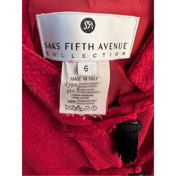 Saks Fifth Avenue Mandarin Style Tassel Jacket - Picture 6 of 6